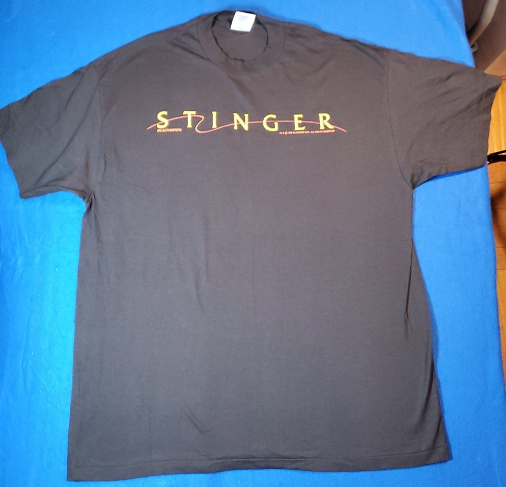 Stringer Vintage 1992 Black T-Shirt Men's Size XXL New Nwot Single Stich Bazooka